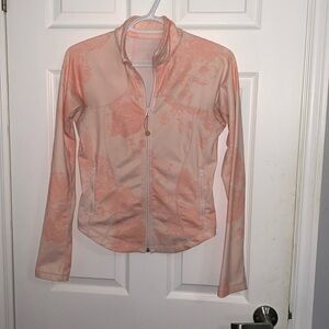 Lululemon Pink Floral Zip Jacket Sz 4